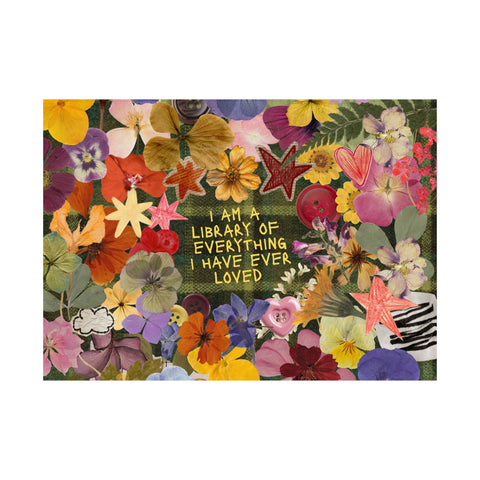 "library of everything I loved" posters!