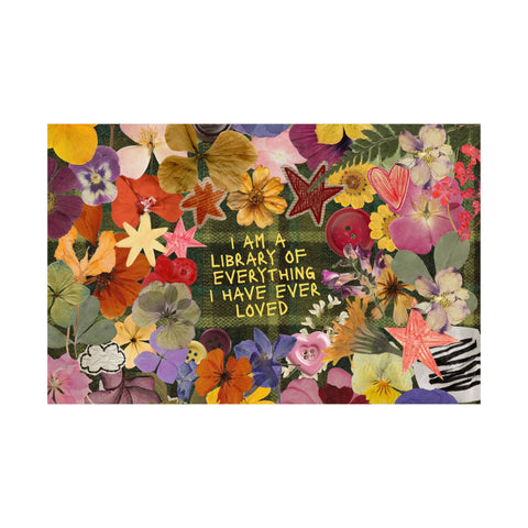 "library of everything I loved" posters!