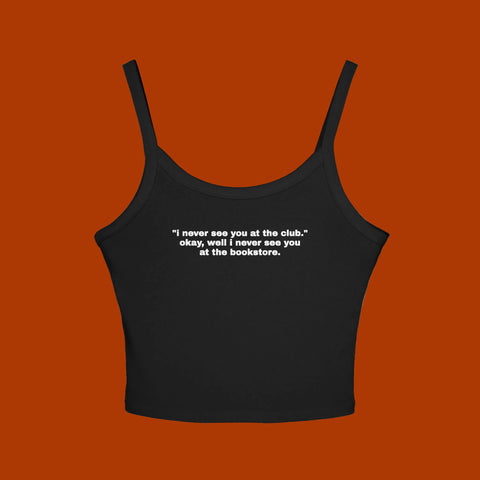 bookstore>club - baby tee