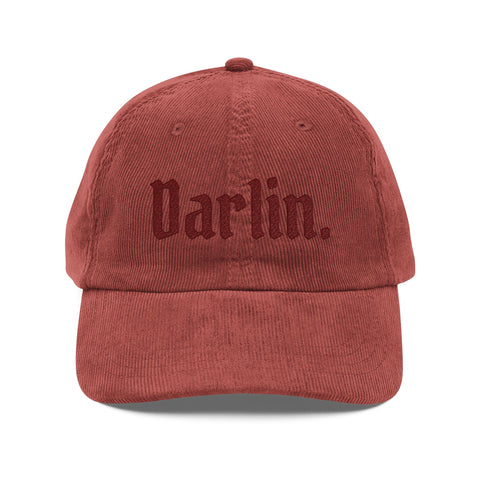 darlin's corduroy cap! (embroidery)