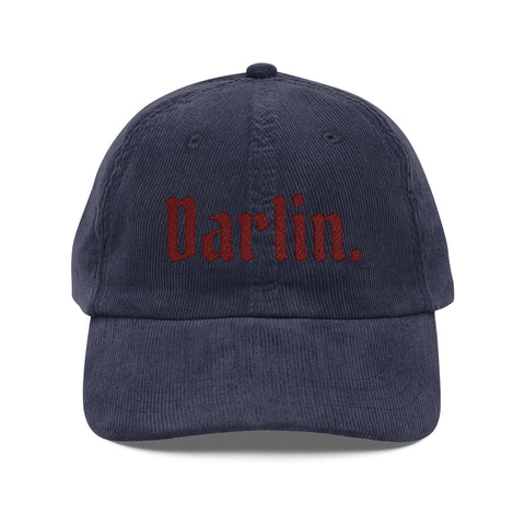 darlin's corduroy cap! (embroidery)