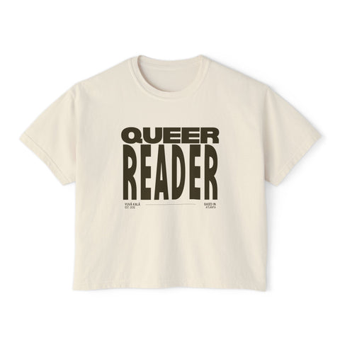 queer reader -boxy tee