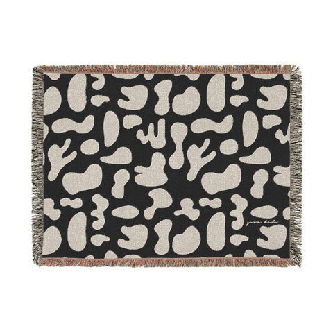 "spilled coffee" woven blanket