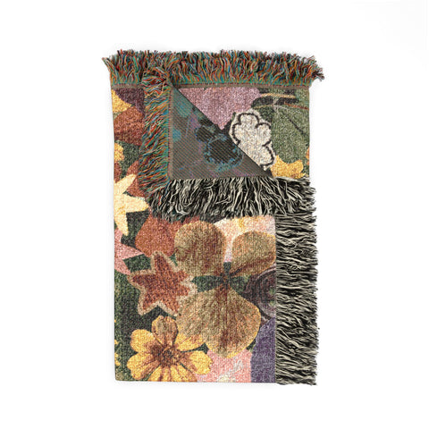 "library of everyone I loved" woven blanket