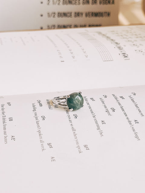 moss agate ring (size 7)