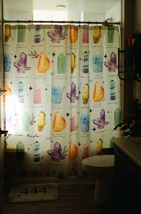 "444" bath curtain