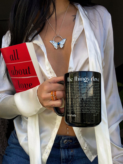 the things i love coffee mug