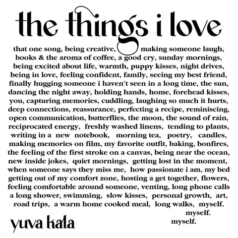 the things i love tee