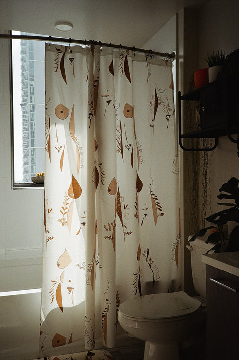 "skin on skin" shower curtain (2021)