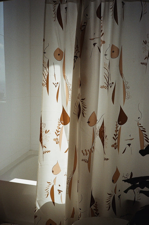 "skin on skin" shower curtain (2021)