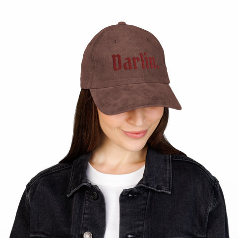 darlin's corduroy cap! (embroidery)
