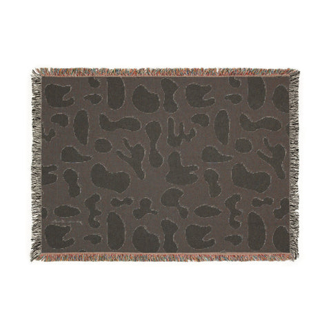 "spilled coffee" woven blanket