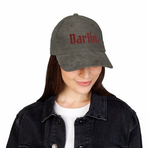 darlin's corduroy cap! (embroidery)