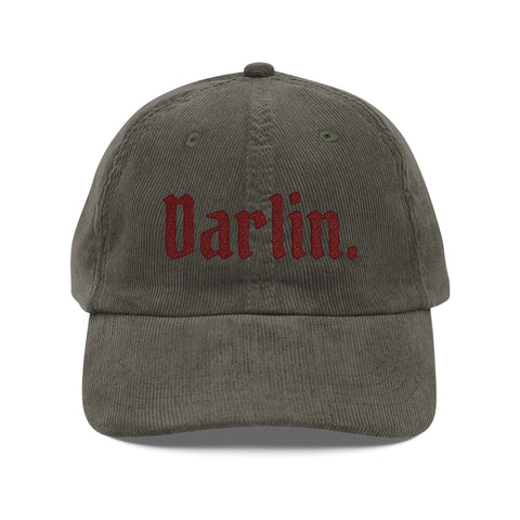 darlin's corduroy cap! (embroidery)