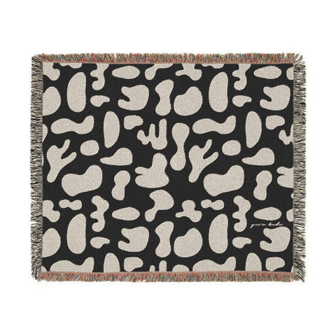 "spilled coffee" woven blanket