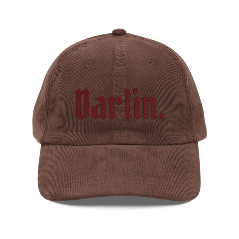 darlin's corduroy cap! (embroidery)