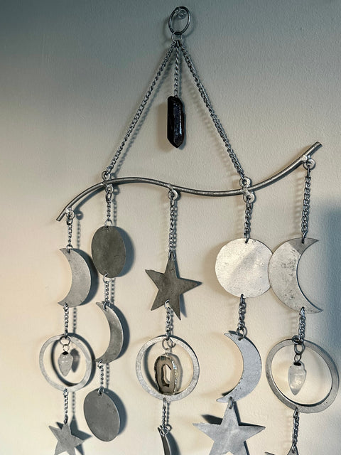 moon & stars wall hanging