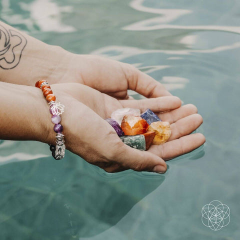 7 Chakra Bracelet and Stones Set