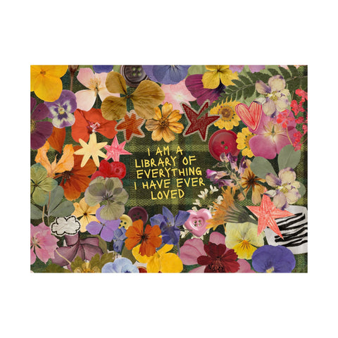 "library of everything I loved" posters!