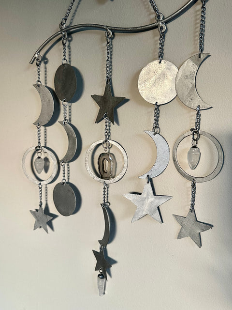 moon & stars wall hanging