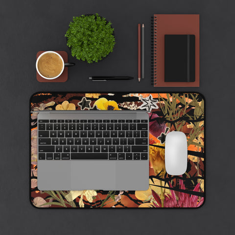 "growth isn't gentle" desk mat