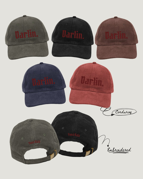 darlin's corduroy cap! (embroidery)