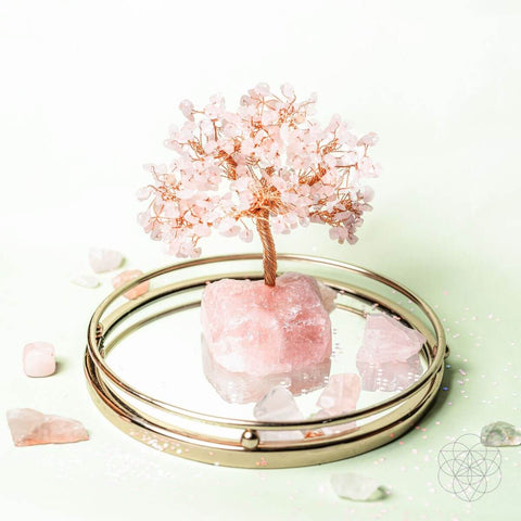 Home Sweet Home - Feng Shui Rose Quartz Tree