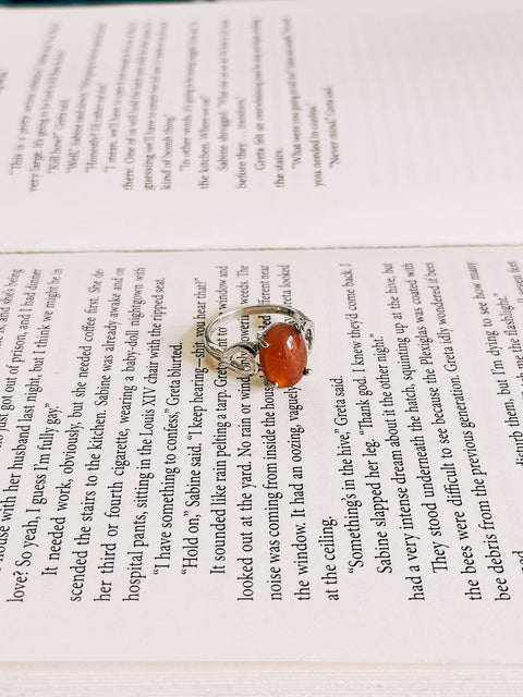 red agate ring (size 10)