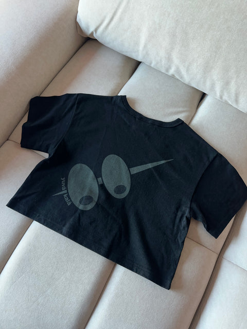 dirty little bookworm- champion cropped tee