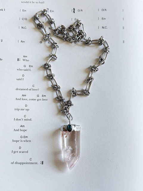 "clear headed" necklace