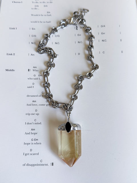 "citrine" necklace