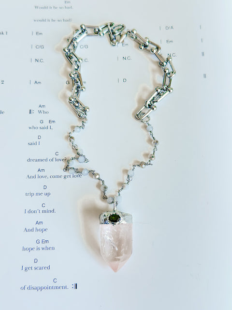 "green tourmaline" necklace