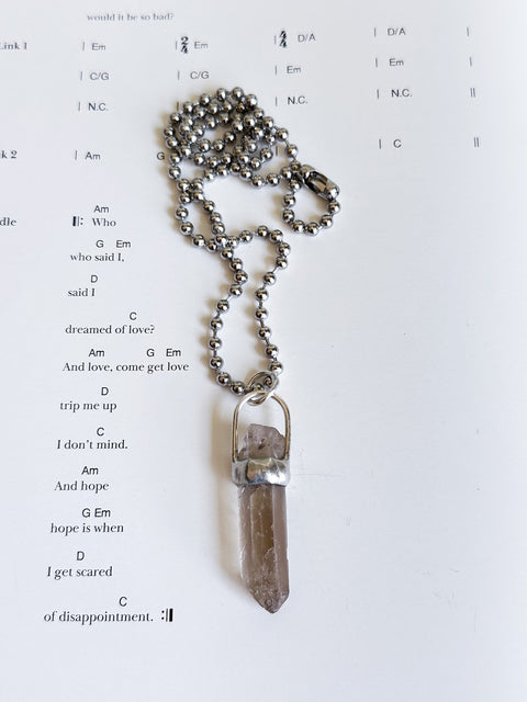 "smokey quartz #1" necklace