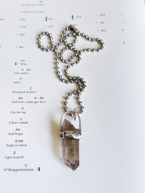 "smokey quartz #2" necklace