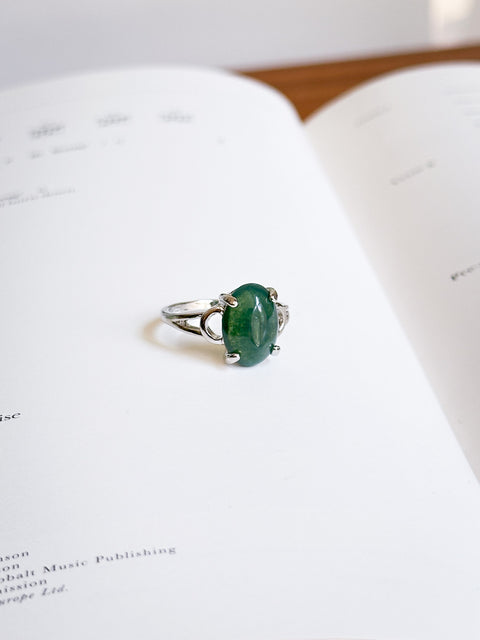 moss agate ring (size 9)