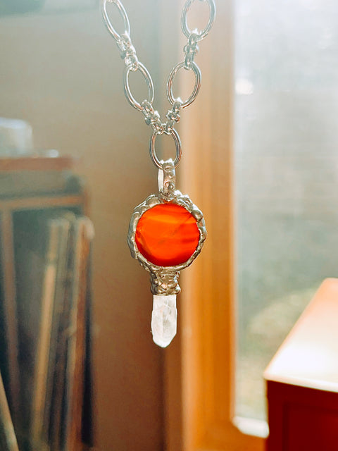 "twin flame" necklace