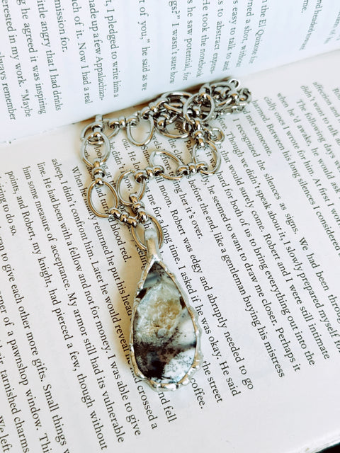 "dendritic opal agate" necklace