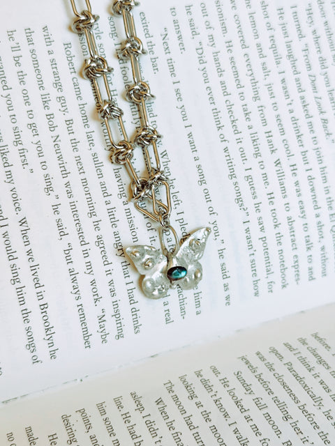 "blue butterfly" necklace