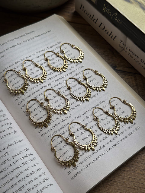 "mandala" hoops