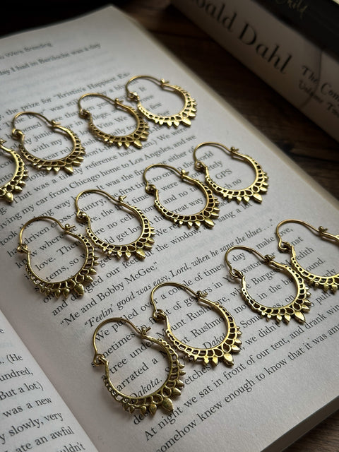 "mandala" hoops