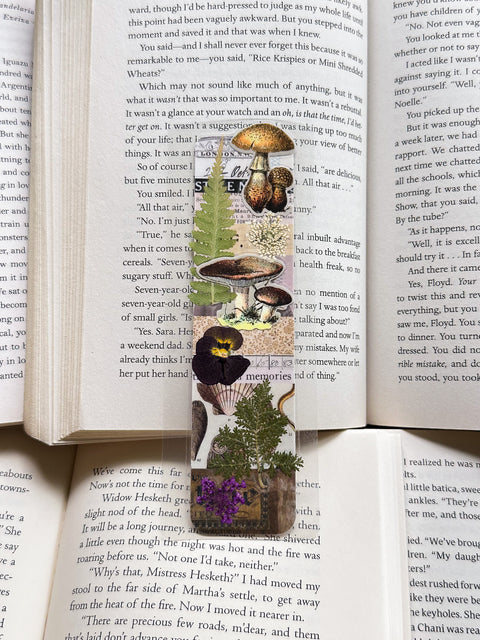 "mushy"- collage bookmark