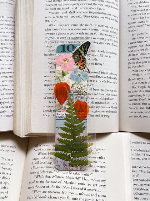 "summer to fall"- collage bookmark