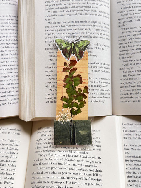 "book lover" - collage bookmark