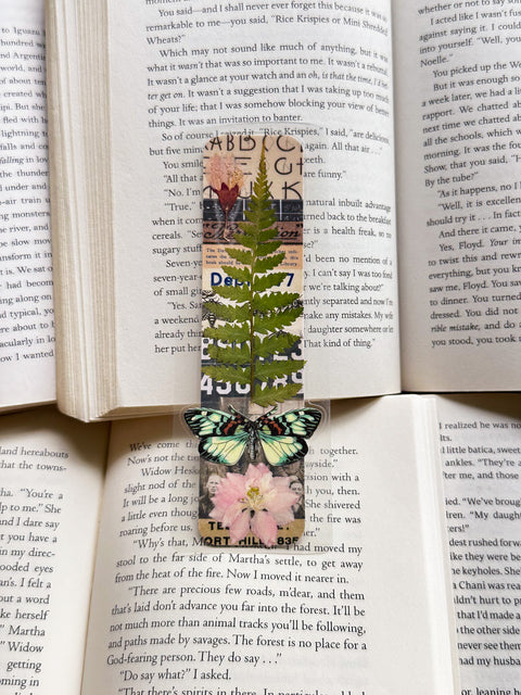 "the pages" - collage bookmark