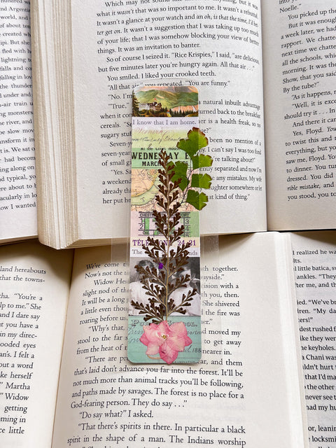 "I am home" - collage bookmark