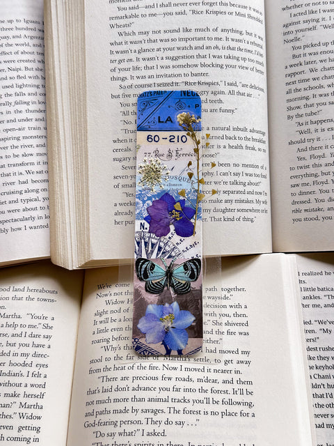 "the traveler" - collage bookmark