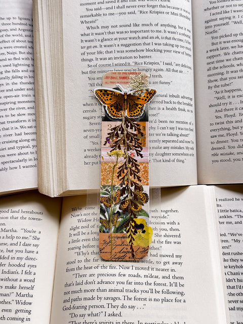 "autumn is my favorite" - collage bookmark