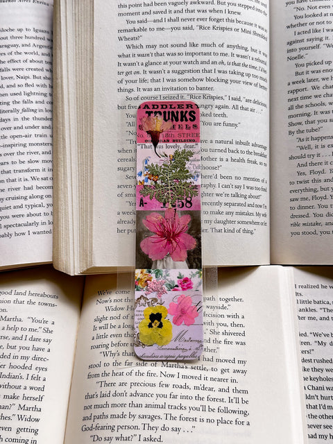 "trunks!" - collage bookmark