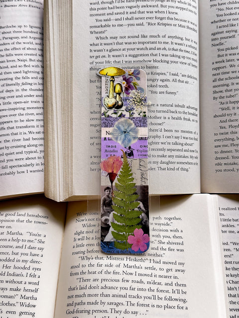 "came and went" - collage bookmark