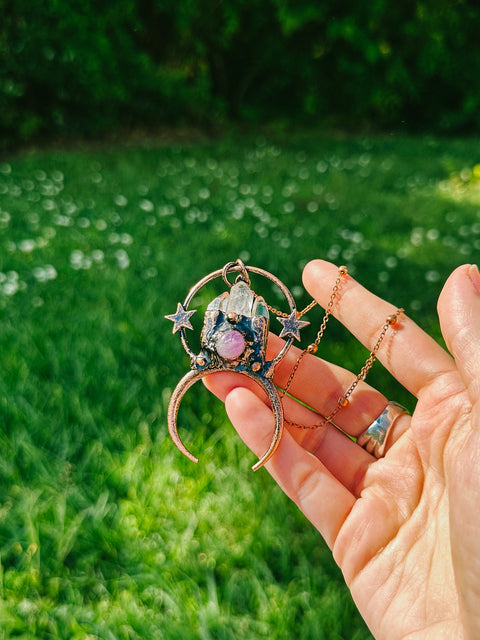 amethyst lover necklace